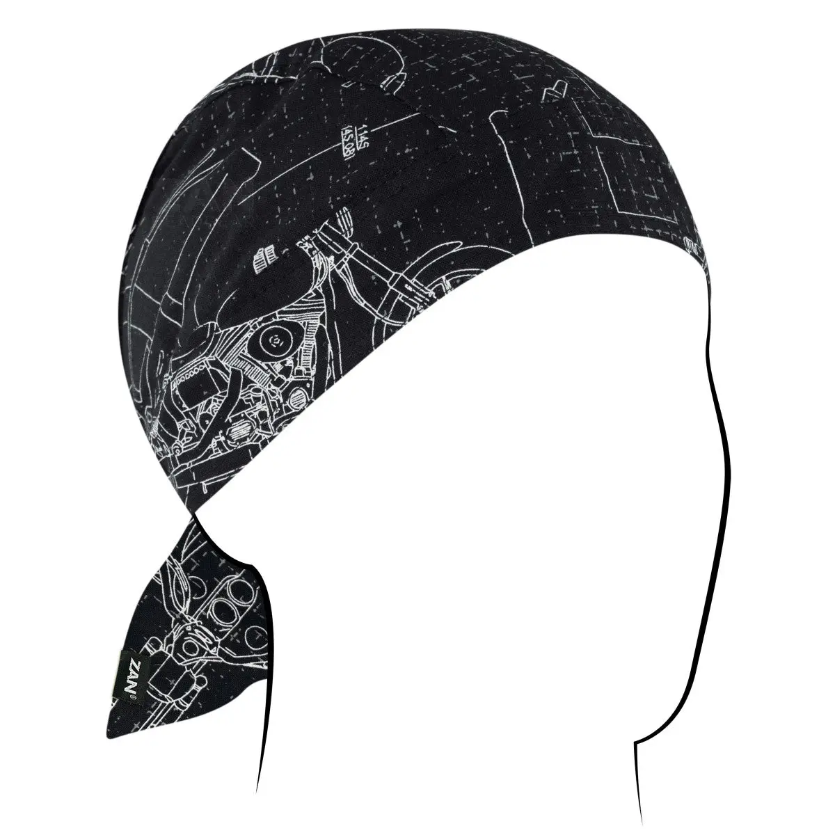 Flydanna Cotton Moto Blueprint 1