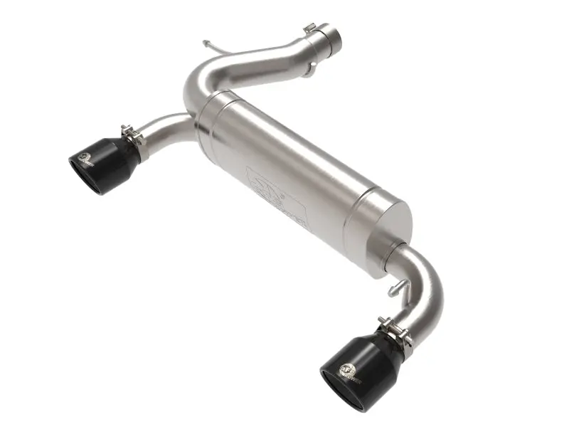 Afe Vulcan 3In 304 Ss Axle-Back Exhaust - 2021+ Ford Bronco L4-2.3L (T)/V6-2.7L (Tt) W/ Black Tips - Afe49-33137-B 1