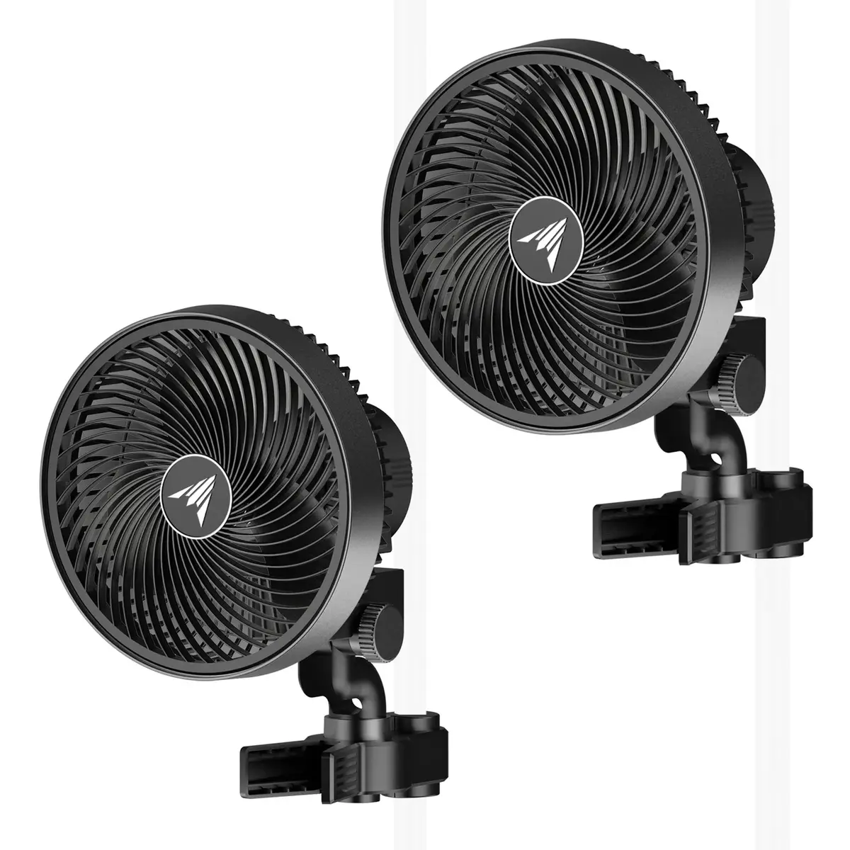 Twin Pack - Ac Infinity Cloudray S6 - 2 X 6-Inch Oscillating Clip Fans For Grow Tents 1