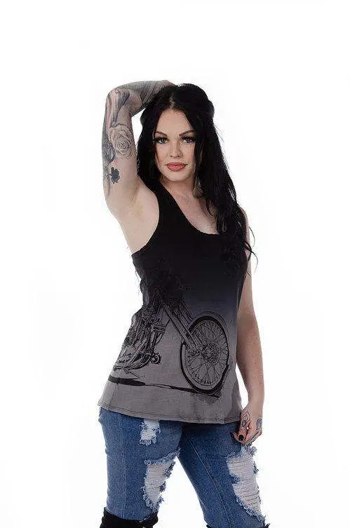 Ladies Turning Chrome Tank Top 1