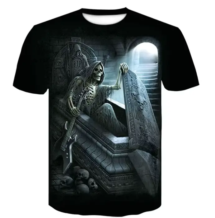Skull Shirt - Blurry Tomb 1