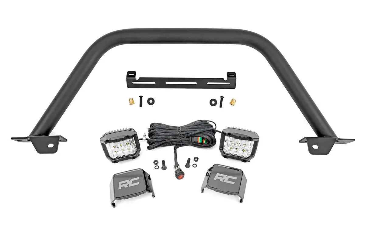 Rough Country Safari Bar 3" Osram (Pair) Wide Oe Modular Steel - 2021+ Ford Bronco  - 51114 1