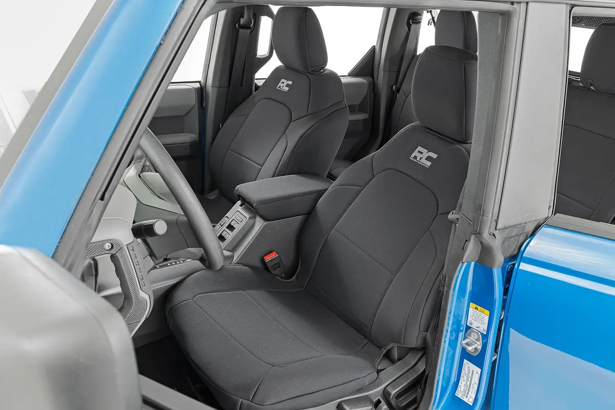 Rough Country Front And Rear Seat Covers - 2021+ Ford Bronco - 91059 2