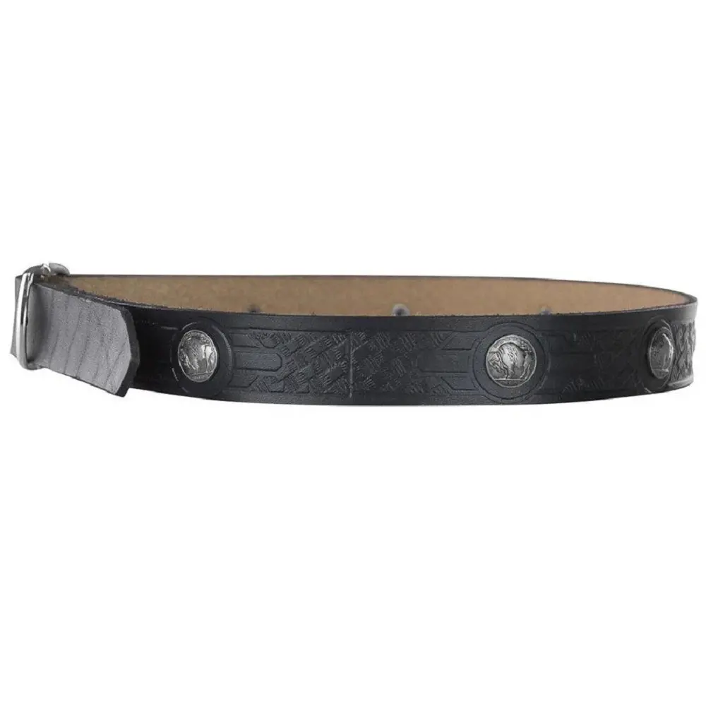 Buffalo Medallion Belt Black 1