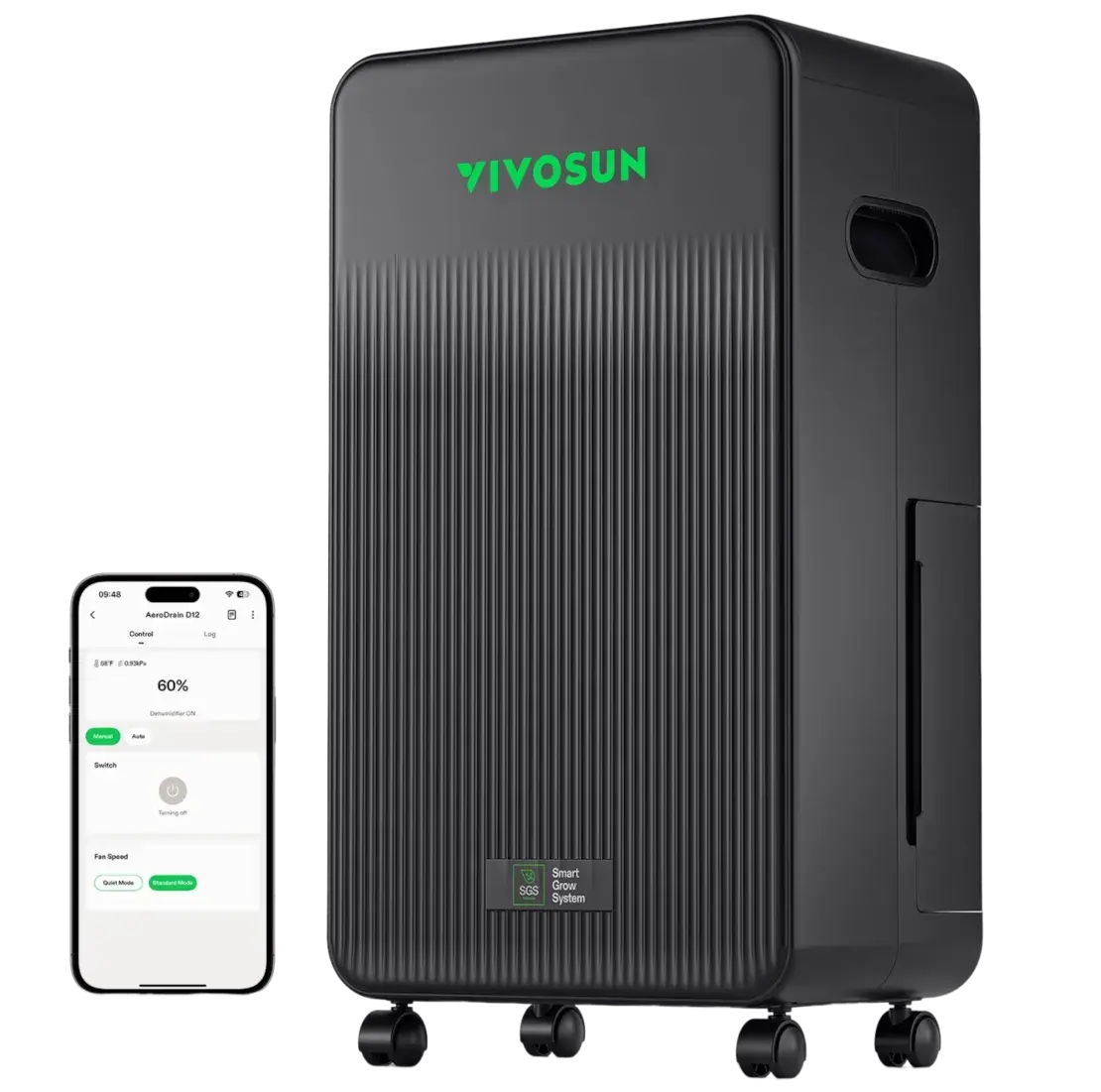 Vivosun Aerodrain D12 Intelligent Environmental Dehumidifier 1