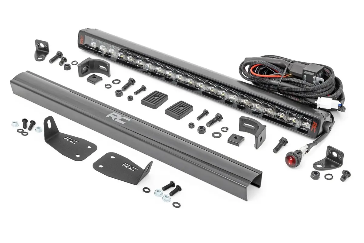 Rough Country Led Light Kit | Bumper Mount | 20" Spectrum Single Row |  2021+ Ford Bronco Sport - 82036 1
