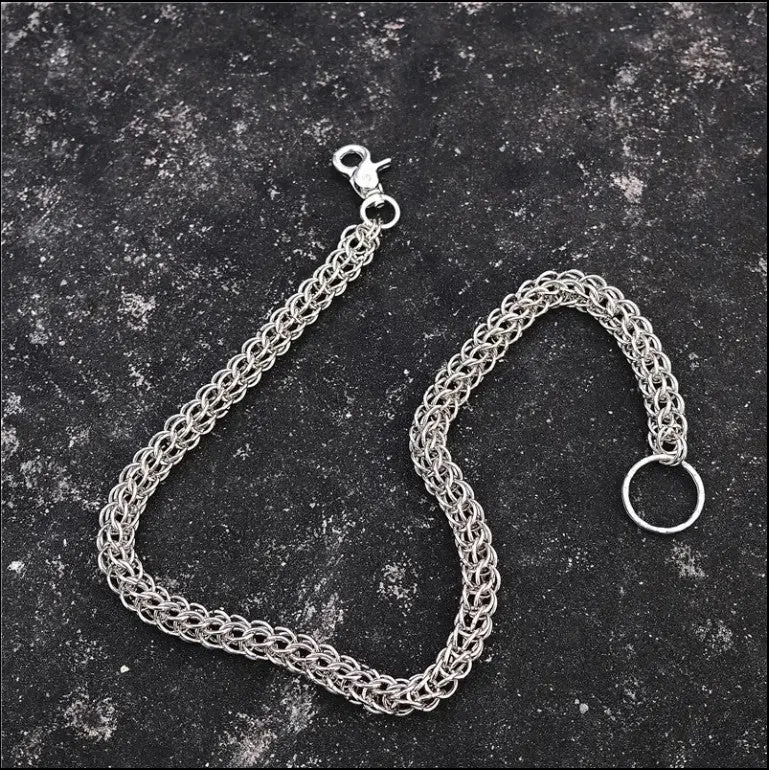 Quad-Looped Wallet Chain Silver 1