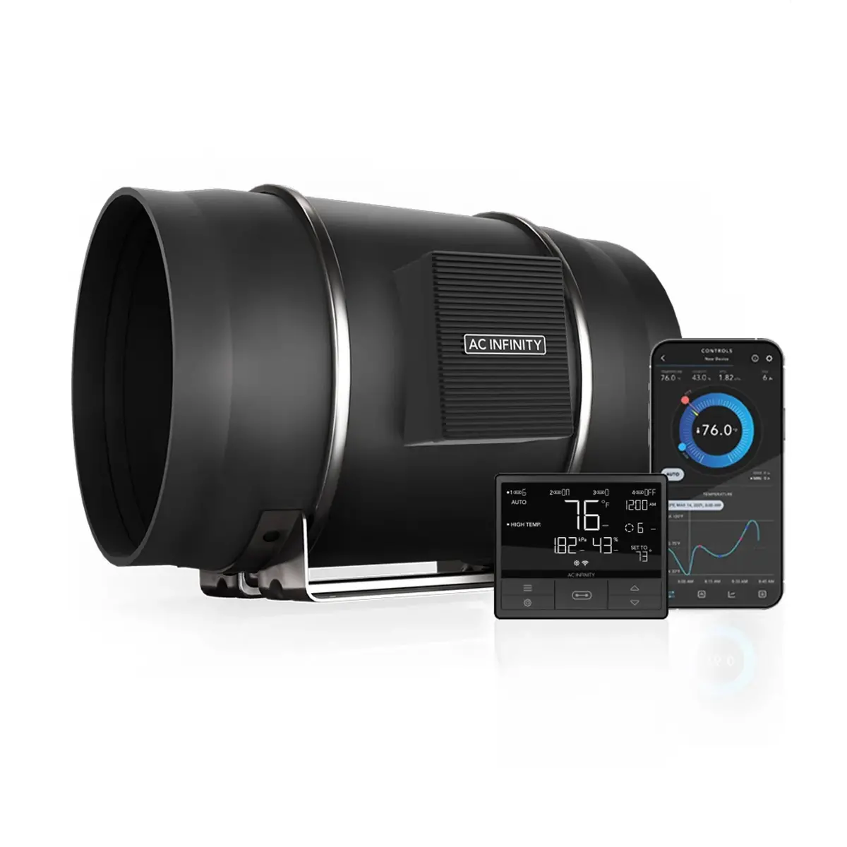 Ac Infinity Cloudline Pro T10 Fan & 69 Pro Controller Combo (Ai-Clt10) 1