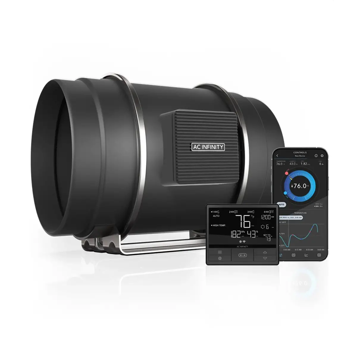 Ac Infinity Cloudline Pro T8 Fan & 69 Pro Controller Combo (Ai-Clt8) 1