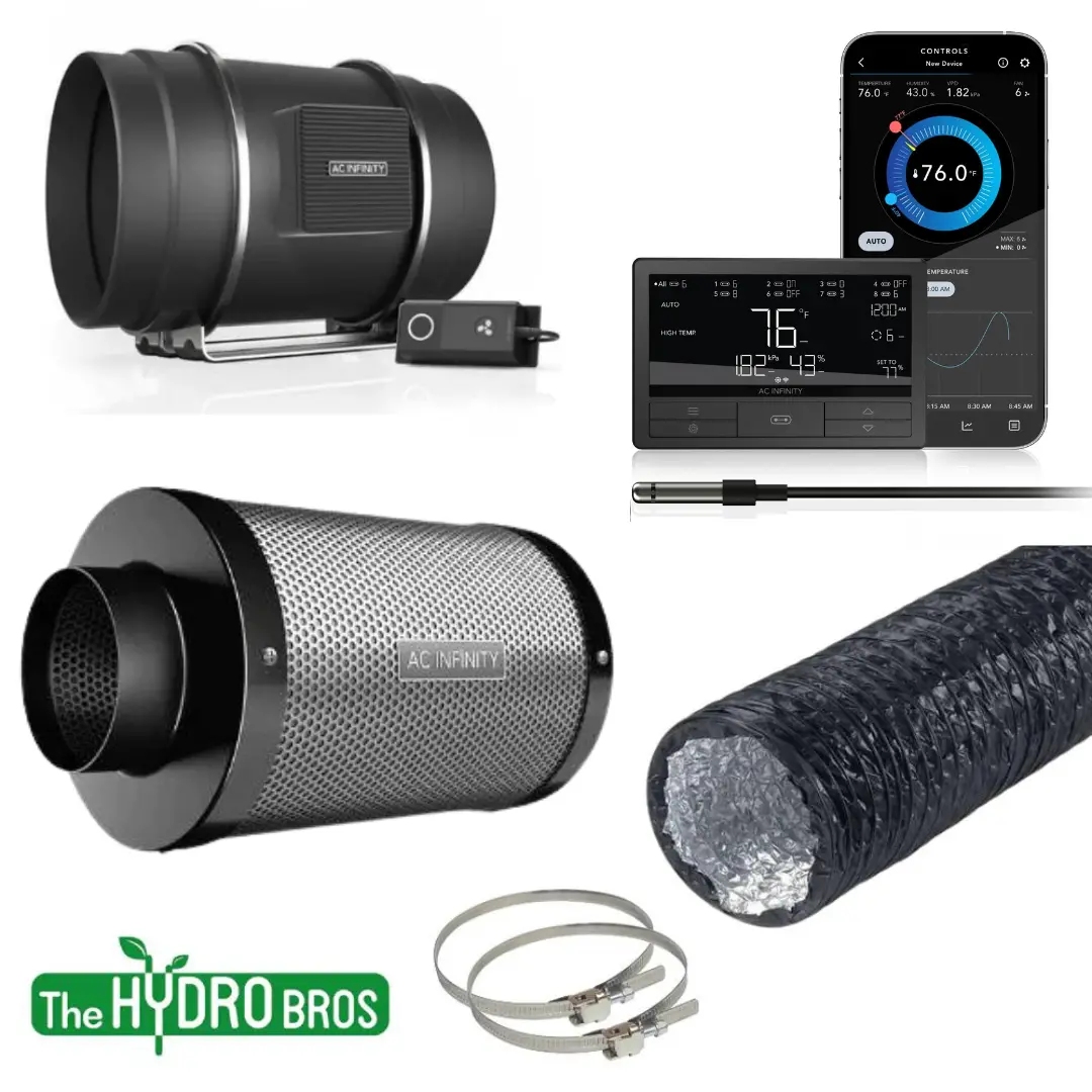 Ac Infinity 8 Inch Grow Combo | Extraction Filtration Kit 1