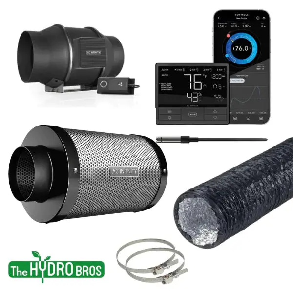 Ac Infinity 4 Inch Grow Combo | Extraction Filtration Kit 2