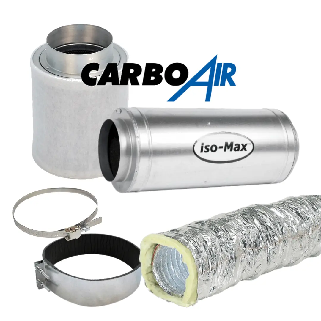 Isomax Silencer Fan & Carboair Filter Extraction Kit 1