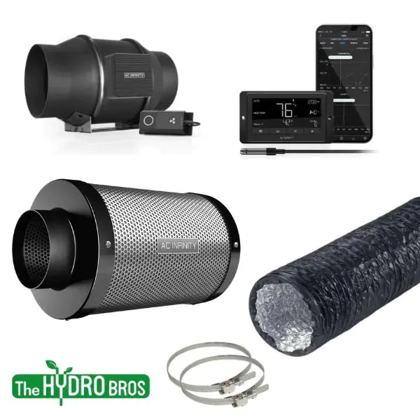 Ac Infinity 4 Inch Grow Combo | Extraction Filtration Kit 3