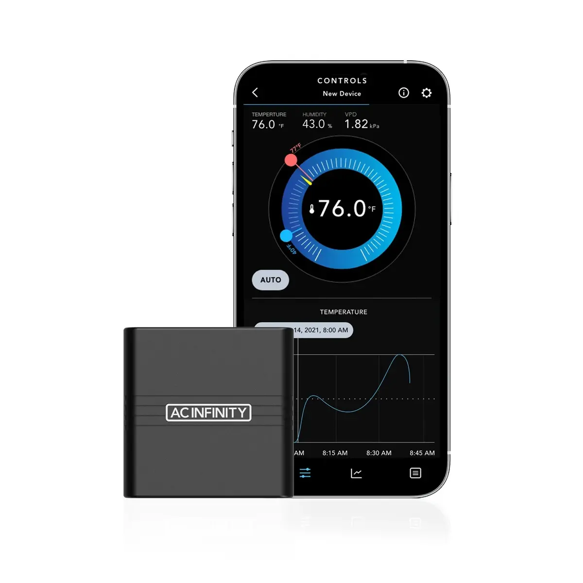 Ac Infinity Cloudcom A2 Mini Smart Thermo-Hygrometer; Integrated Sensor (Ac-Cca2) 1