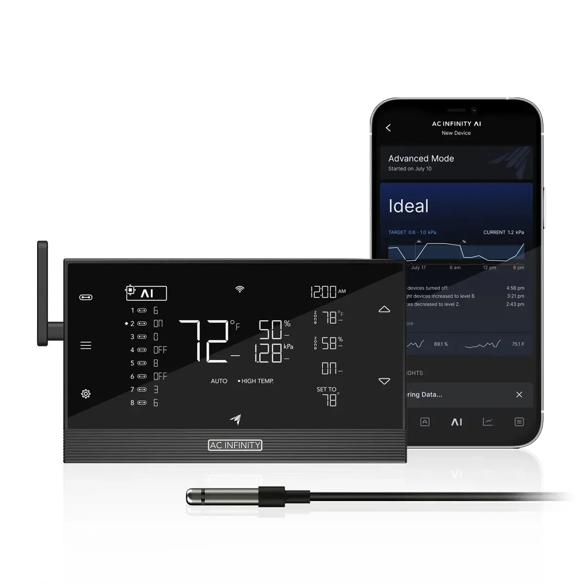 Ac Infinity Uis Controller Ai+ – 8-Port Smart Grow Room Controller (Wifi + Bluetooth) Ctr89q 1