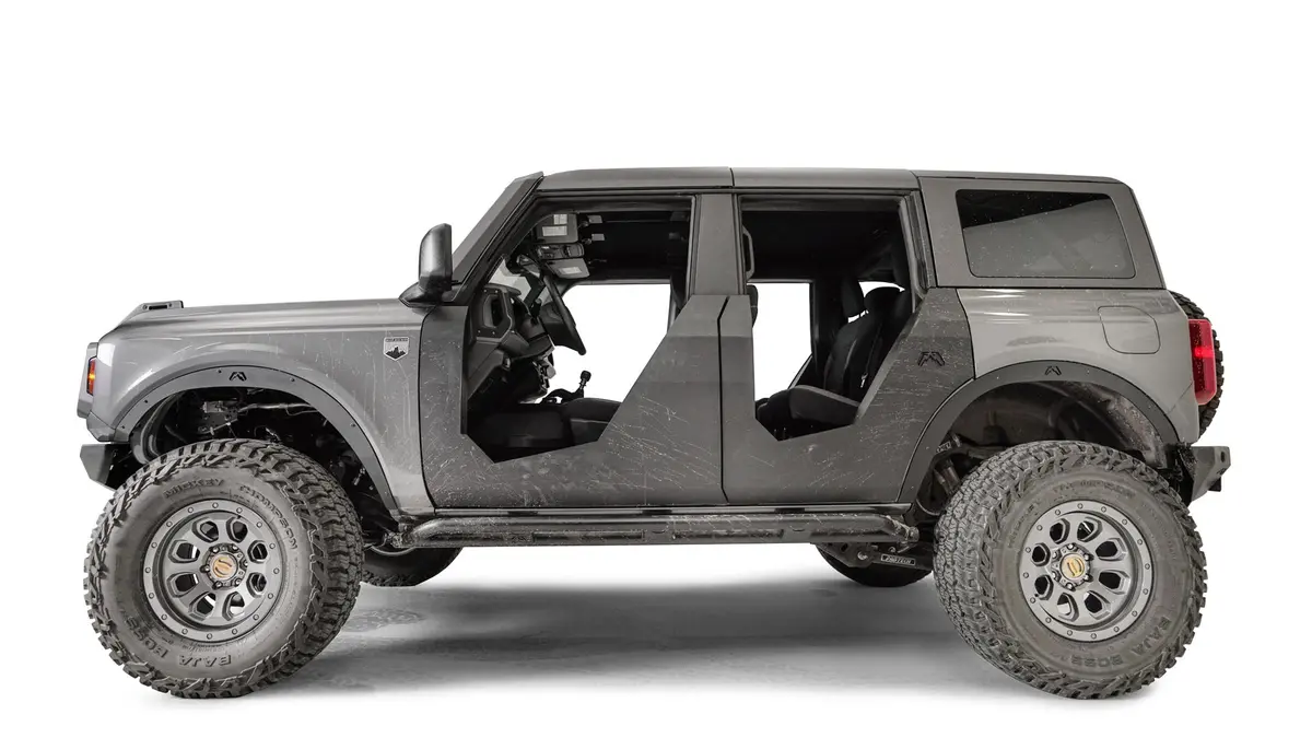 4 Door Fab Four Trail Doors - Matte Black -2021+ Ford Bronco - Fb1030-1 1