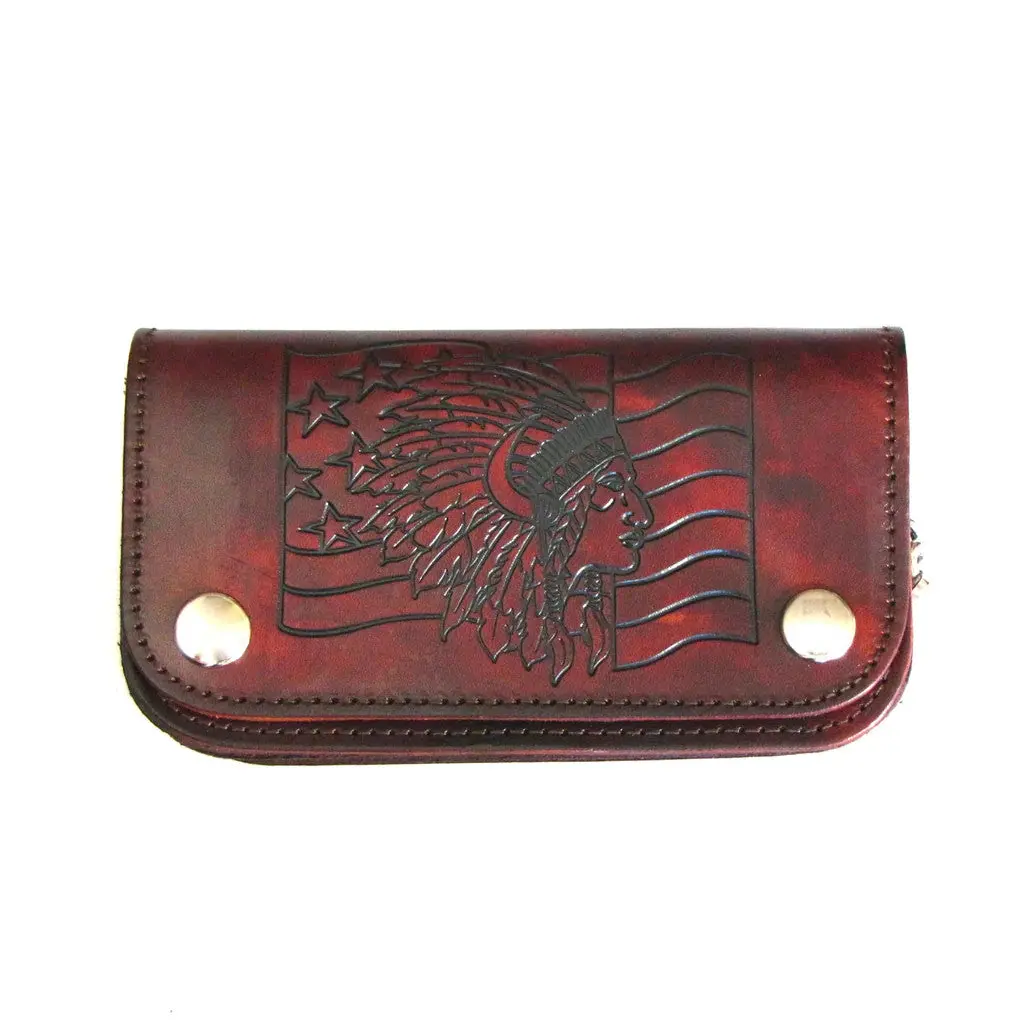 6"Ant Wallet/Indian Chiel Brown 1