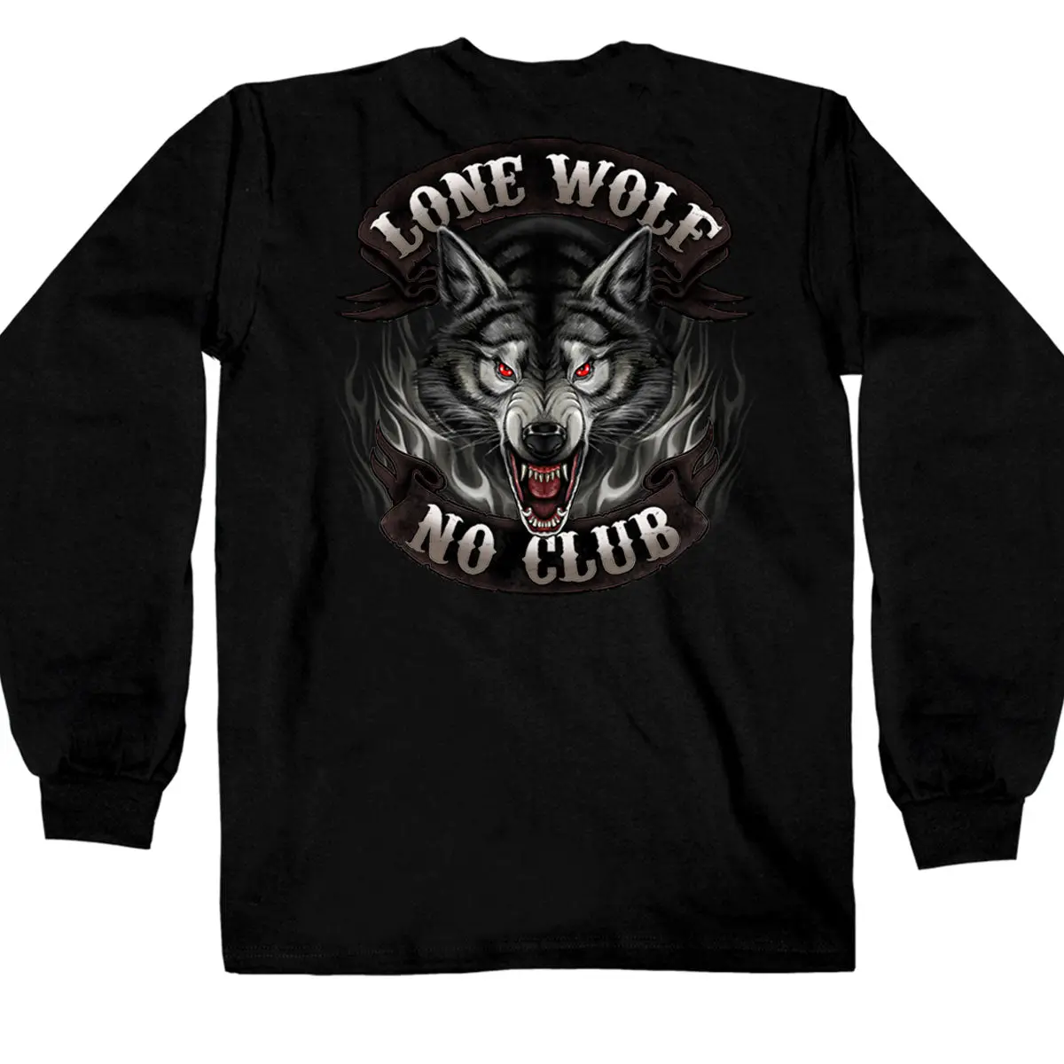 Men's Long Sleeve Shirt Lone Wolf 1