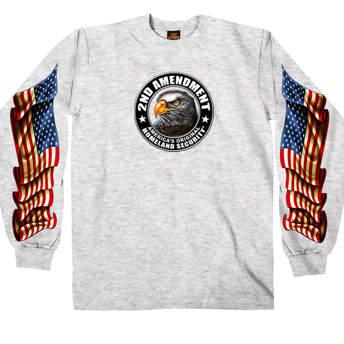 Men's Long Sleeve Shirt Down Flags 1