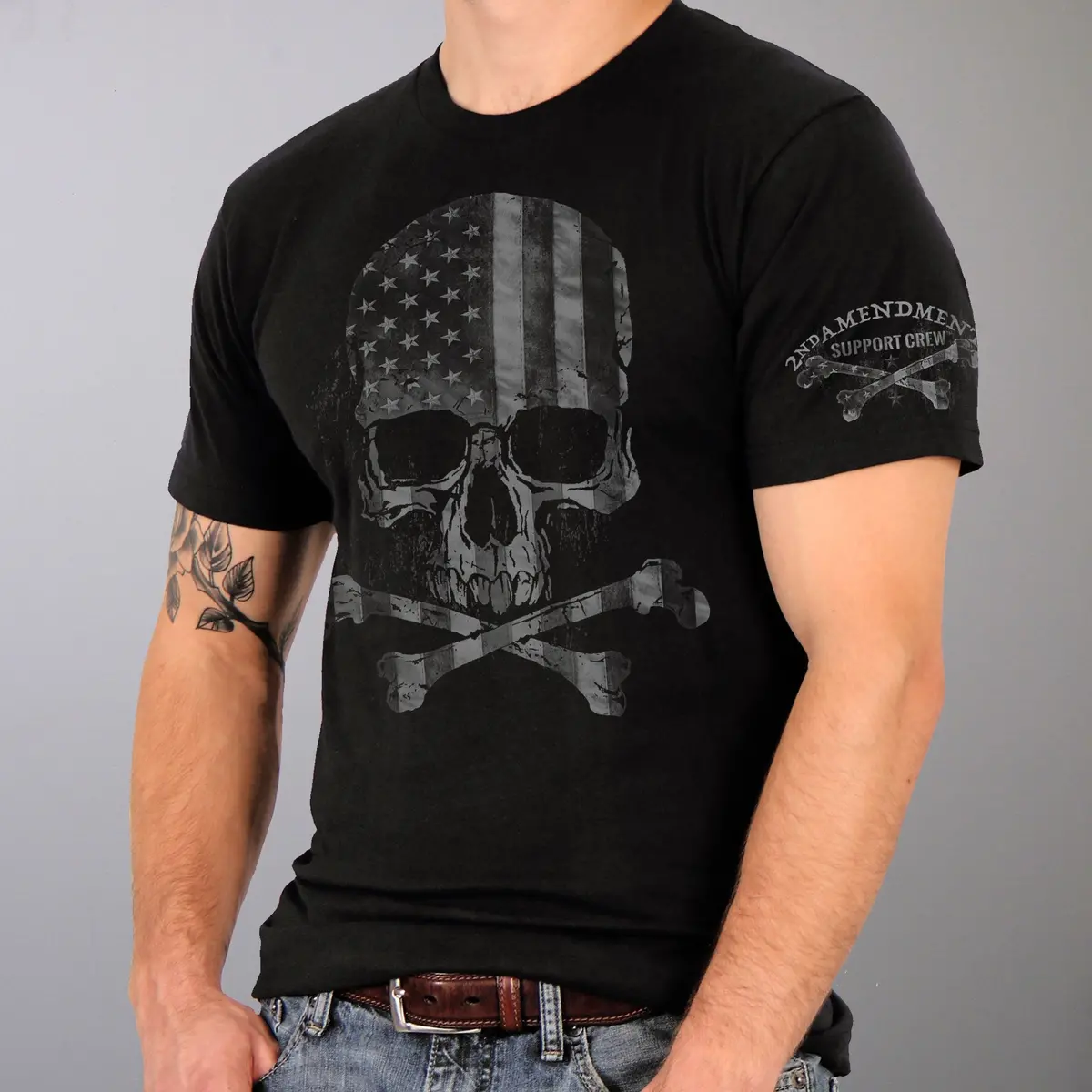 Men's Faded Skull T-Shirt 1