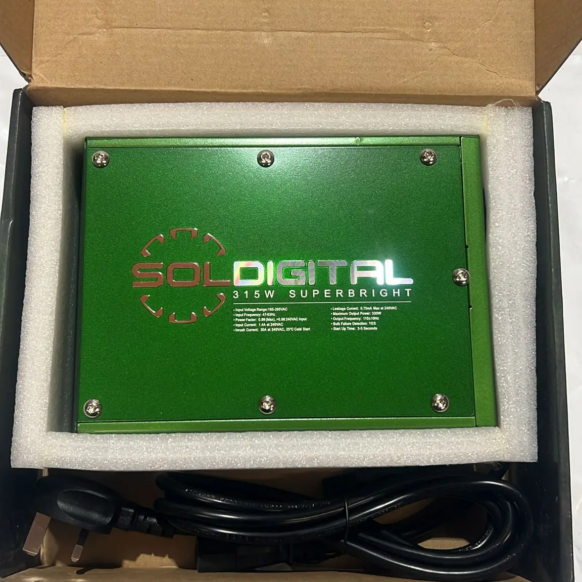 Sol-Digital Superbright Cdm Digital Ballast 315W 1