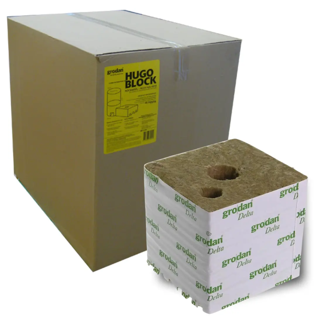 Grodan - 6" Hugo Block / Cube (With New Dripper Hole) 2