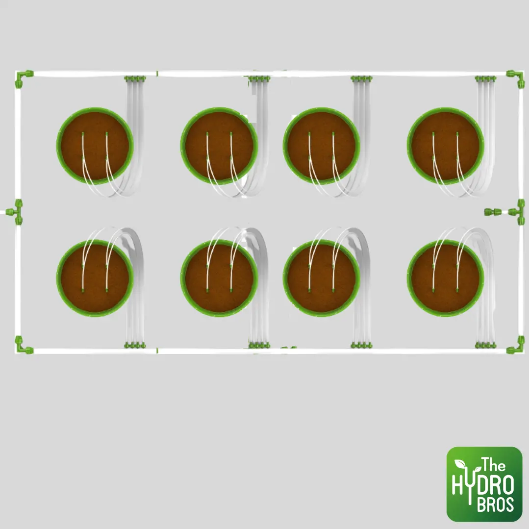 Floraflex - 8 Plant Microdrip Irrigation System - 8 X 4Ft Space 1