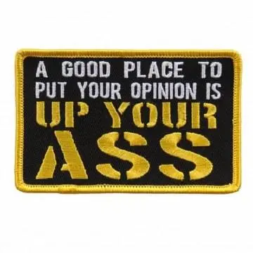 A Good Place To Put Your Opinion Colored Patch 1