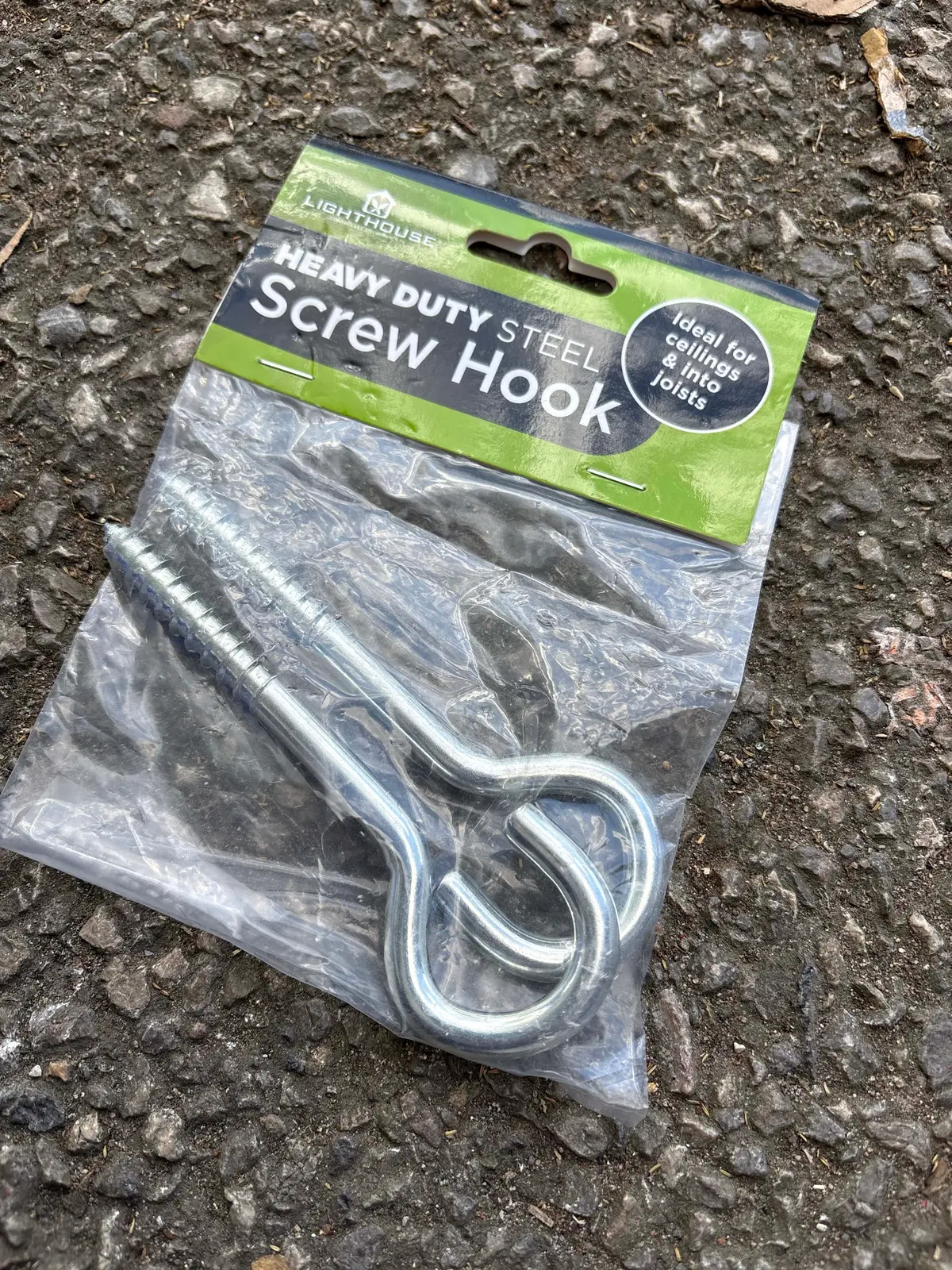 Heavy Duty Screw Hook (Pack Of 2) 1