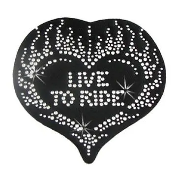 Helmet Bling Live To Ride Bk 1