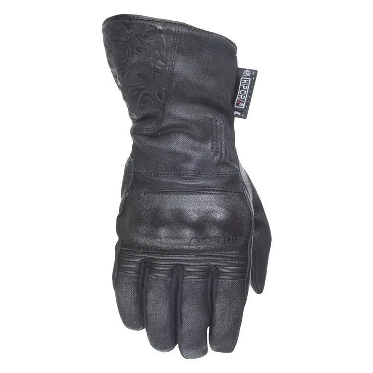 Ladies Black Rose Winter Glove 1