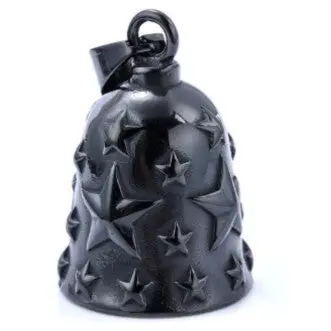 Motorcycle Bell - Black Stars 1