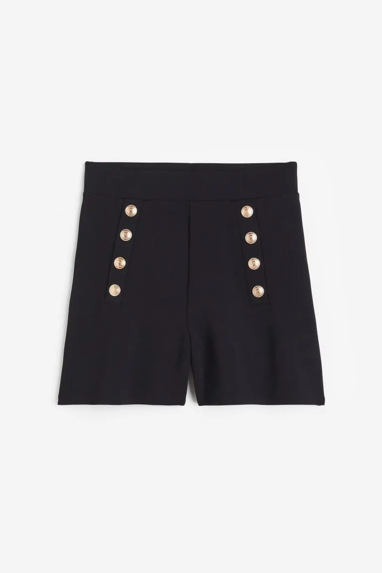 Button Front Shorts 1