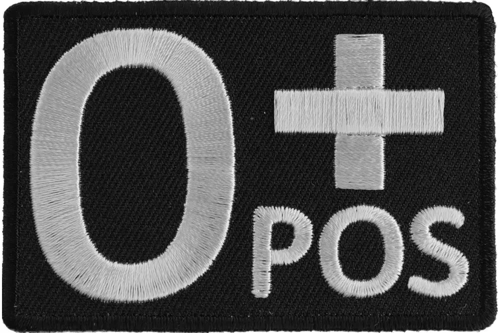 Blood Id Patch - O Positive 1