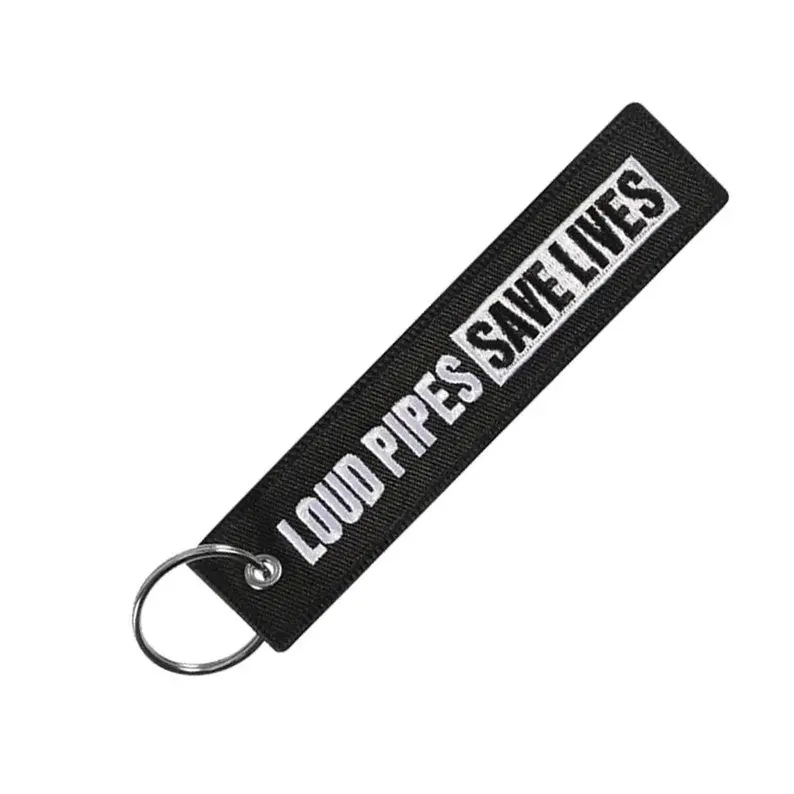 Motorcycle Key Chain - Loud Pipes Save Lives 1