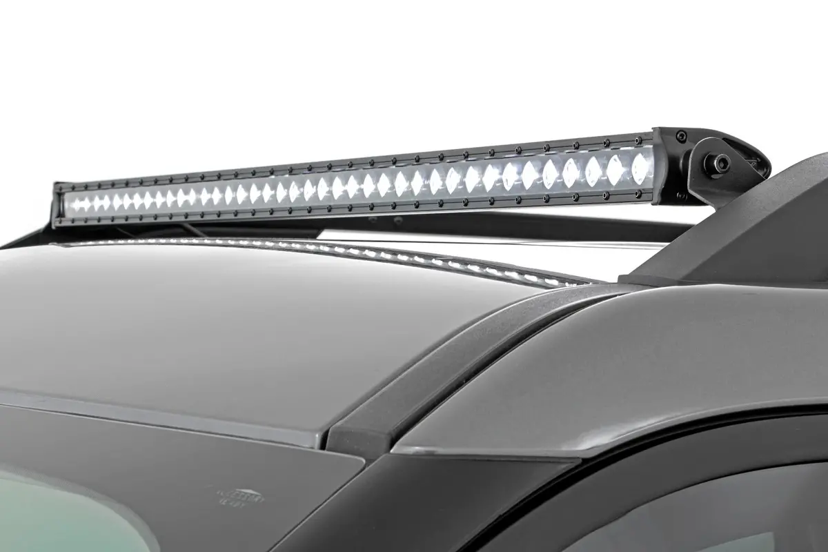 Rough Country Led Light Kit Roof Rack Mount 40" Black Single Row - 2021+ Ford Bronco Sport  - 71039 1