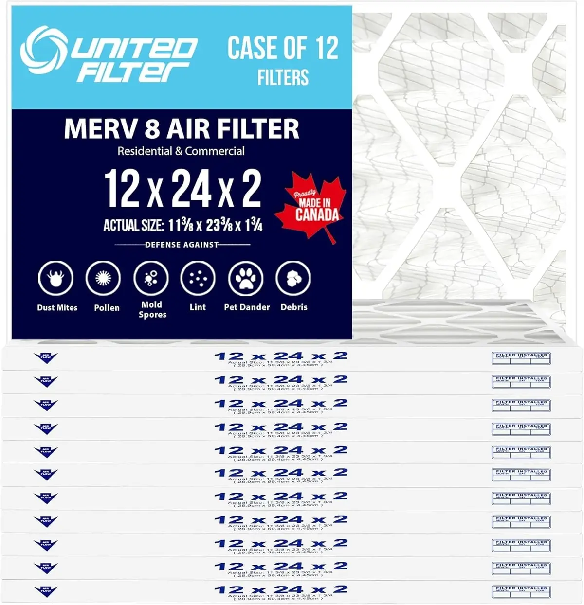 12X24x2 Merv 8 - 12 Pack 1