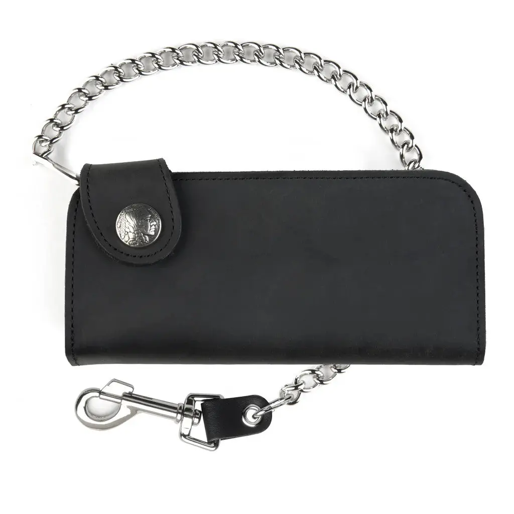 Usa-Made Indian Side Snap Chain Wallet 1