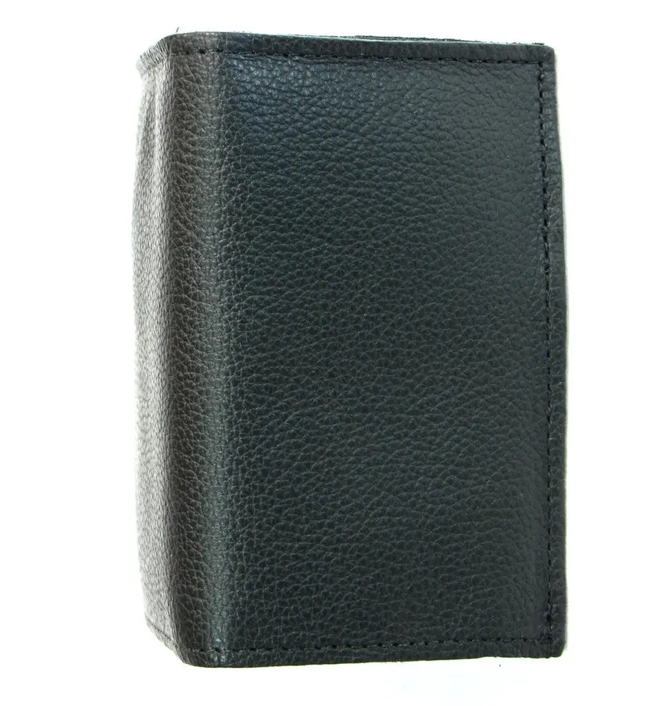 Large Credit Card Tri-Fold Black Large 1