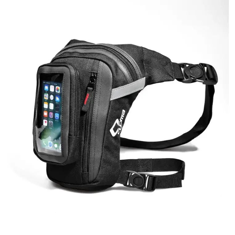 Motorcycle Thigh Bag With Phone Window 1