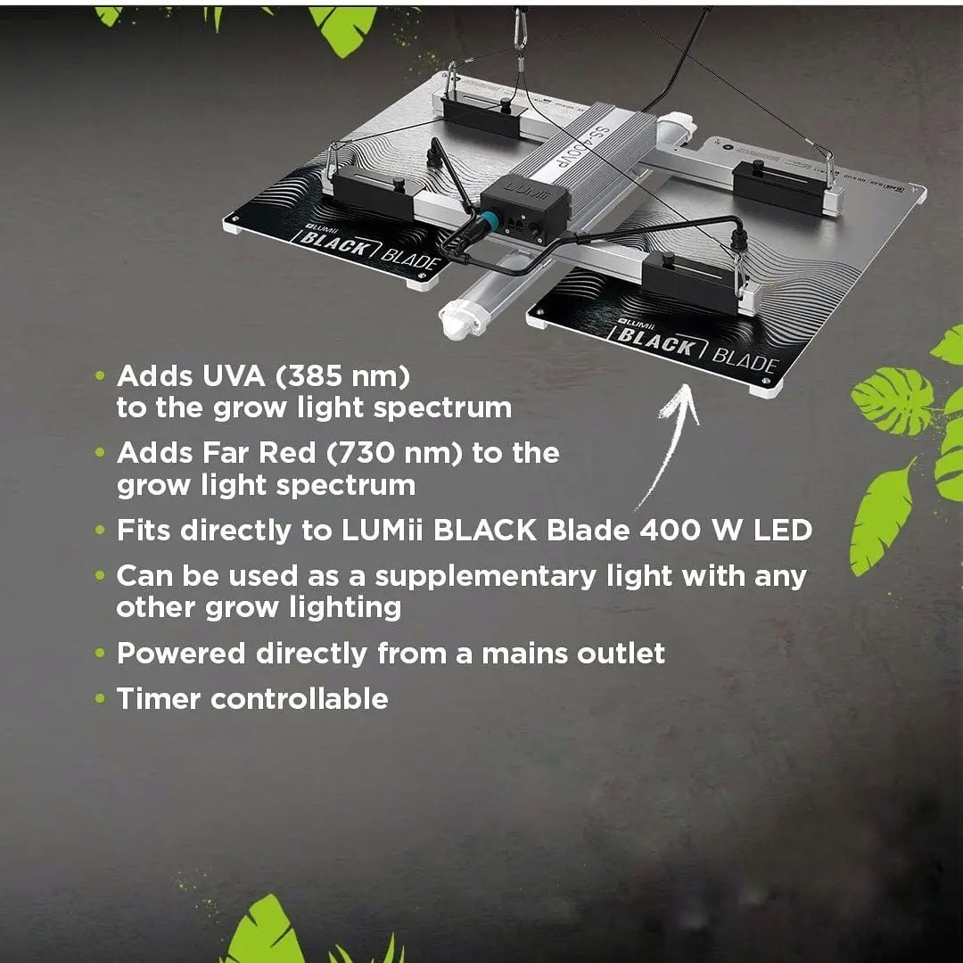 Lumii Black Led Bar - 30W Uv / Far Red 2