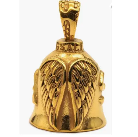 Motorcycle Bell - Golden Angel Wings 1