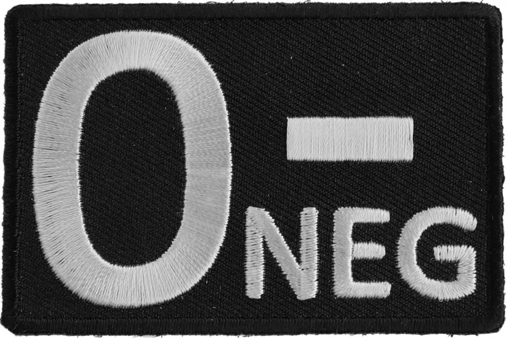 Blood Id Patch - O Negative 1