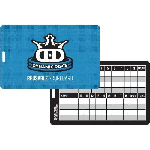 Disc Golf Reusable Scorecard 1