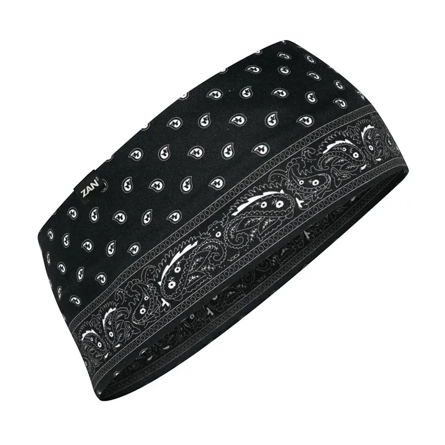 Headband Black Paisley 1
