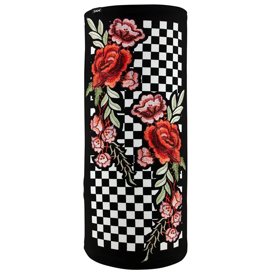 Motlely Tube Checkered Floral 1