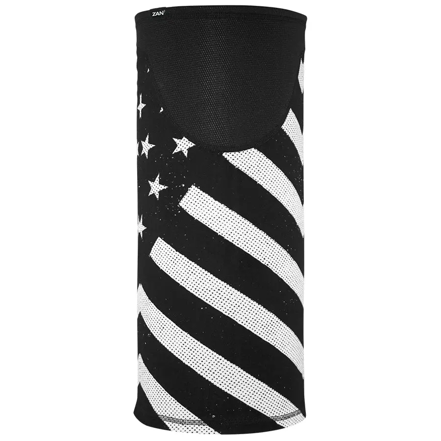 Tube Windproof Bk & Wh Flag 1
