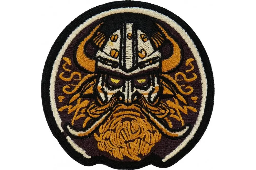 Viking Warrior Round Patch 1