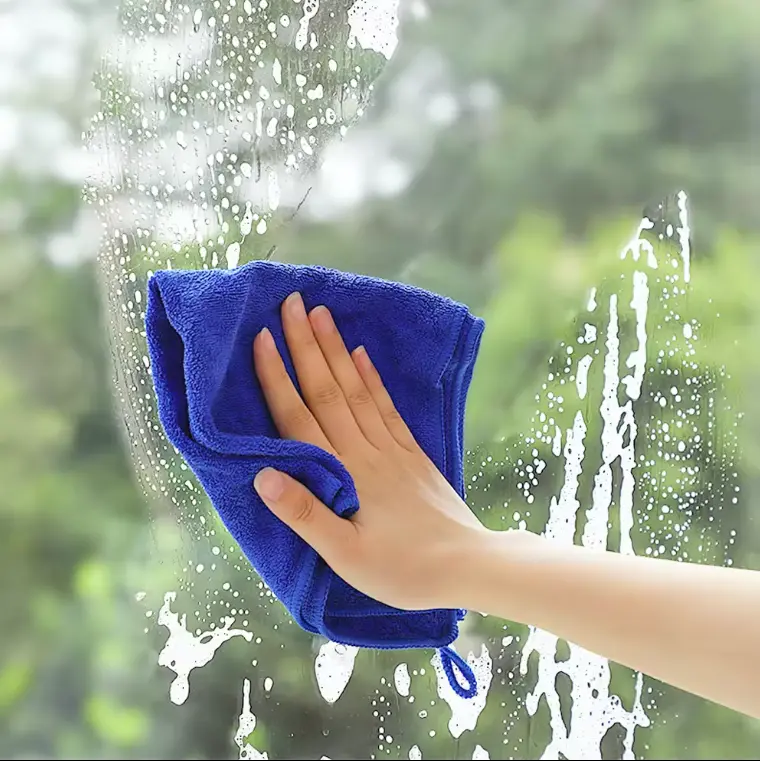 Blue Microfiber Cloth 1