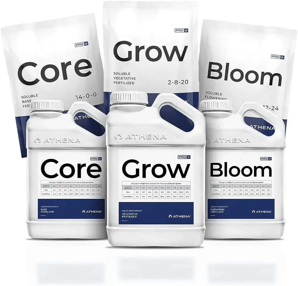 Athena Pro Line 1 Gallon Mixing Kit For 2 Lb Core, Grow & Bloom Pouches 1